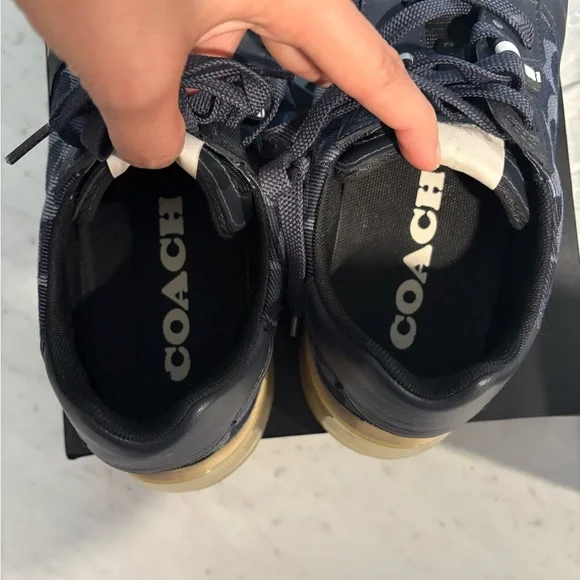 Coach Navy and Gray Sneakers - Picture 4 of 8